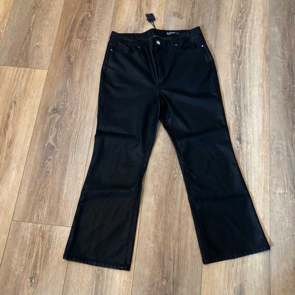 BlankNYC The Varick Women’s‎ Faux Leather Pants Black 31 NWT Edgy Streetwear Y2K